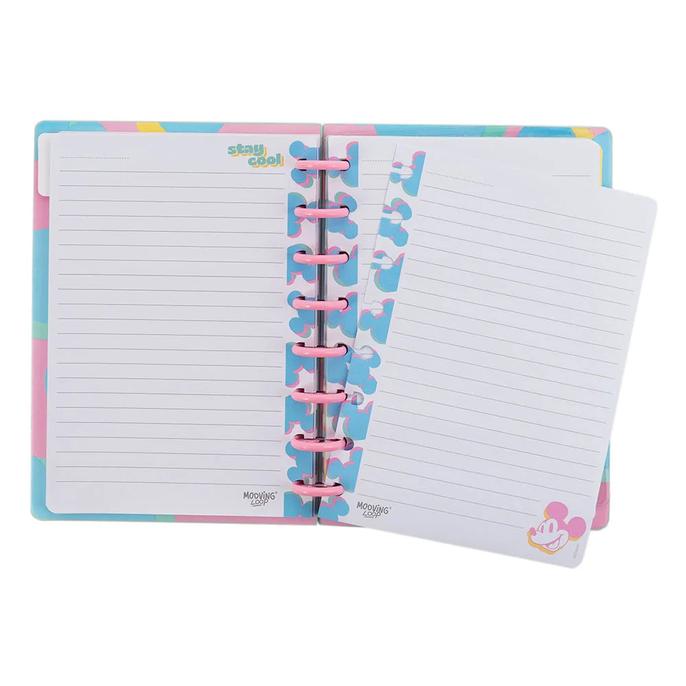 Cuaderno Espiral Disco Mooving 1721121 80H Mickey Mouse