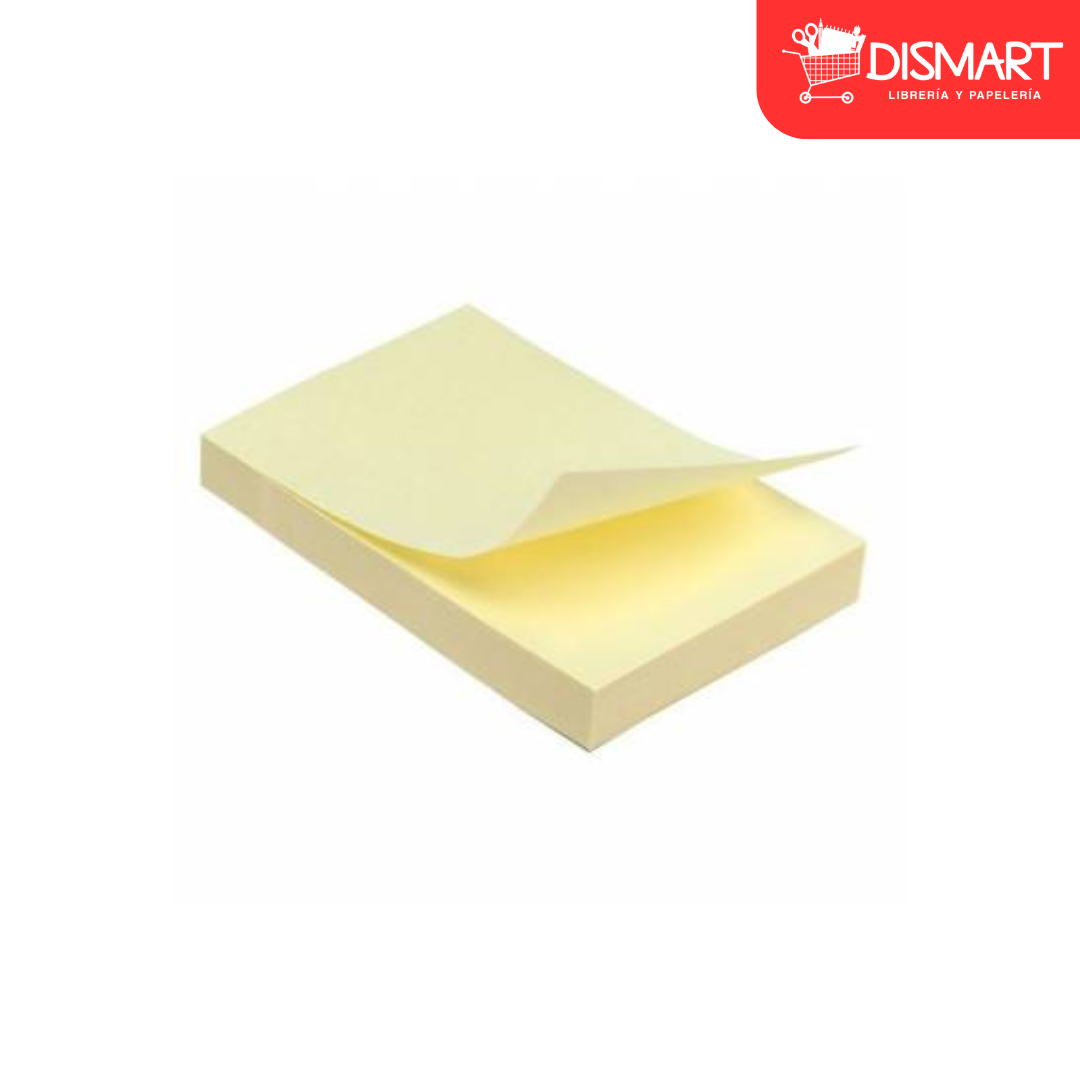 Block de Notas adhesivas 1.5 x 2" 100H Amarillo Precision