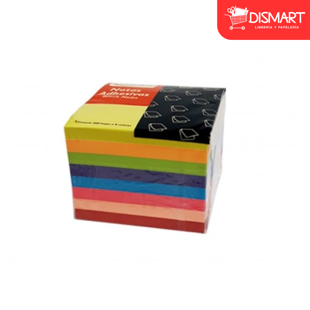 Block de Notas adhesivas 3x3" 400H Neon Precision