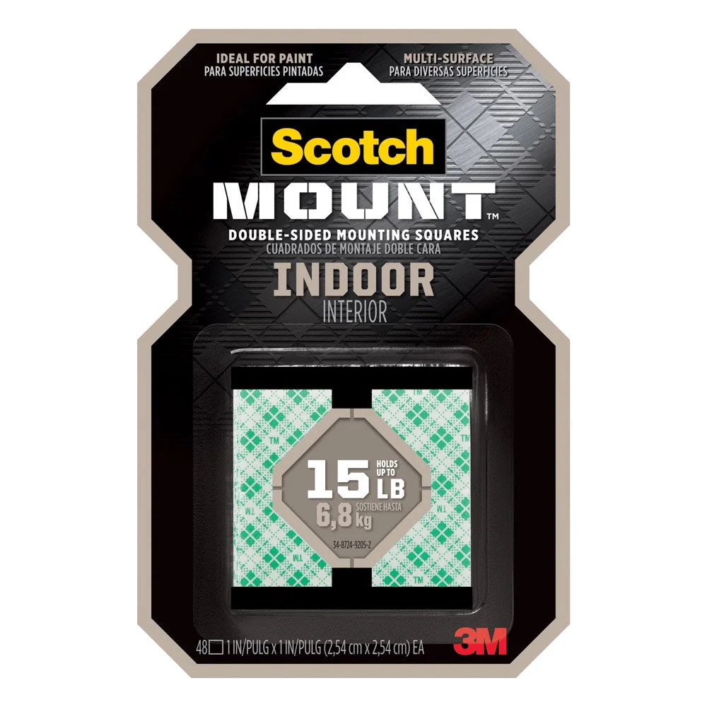 Mounting Tape Scotch 111H-SQ-48 2.5x2.5 cm 15lb