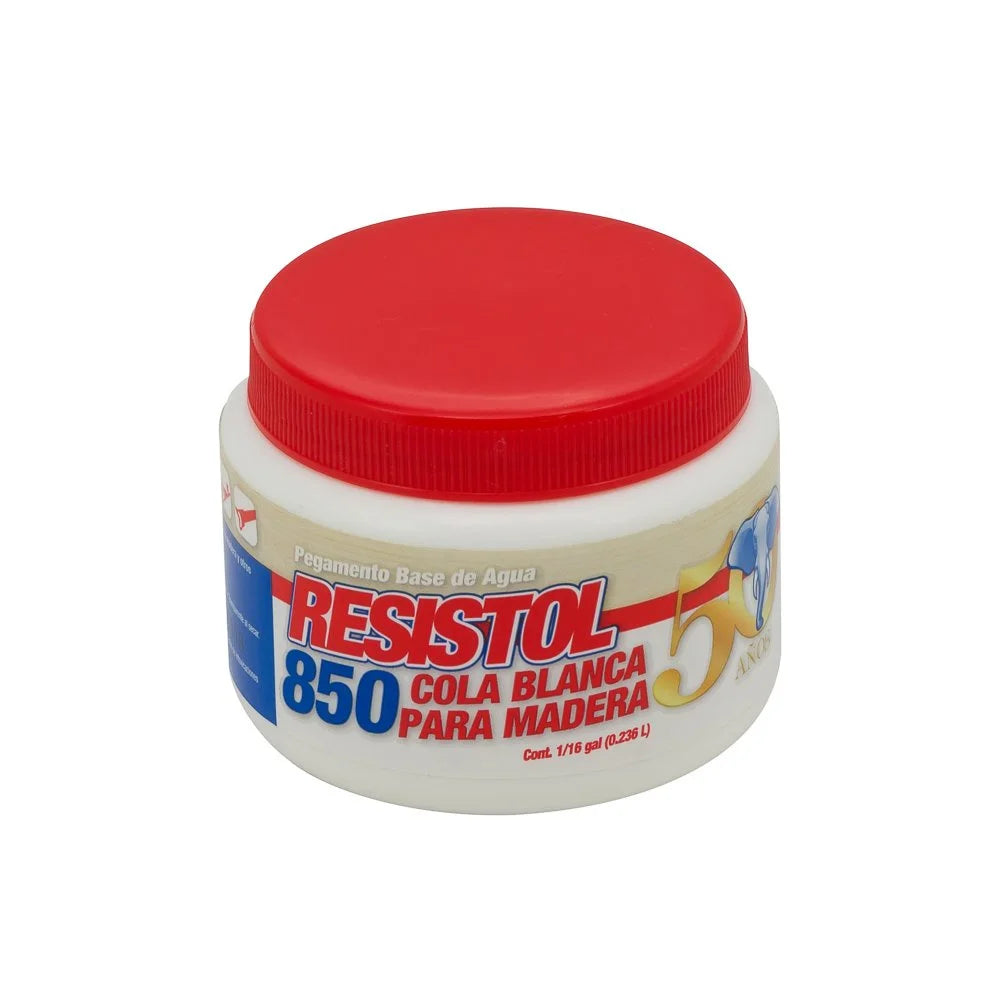 Goma Blanca Resistol 850 Cola para Madera 1/16 Galón