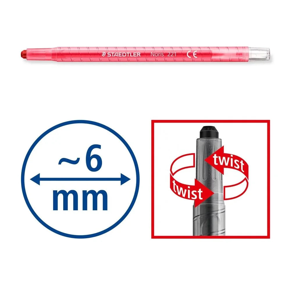 Crayon de Cera 12col Staedtler 221 en Barril Girables