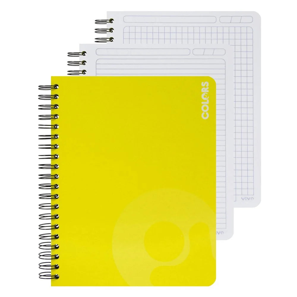Cuaderno Espiral 150H Vivo 239959 Lineas/Cuadros Doble Anillo