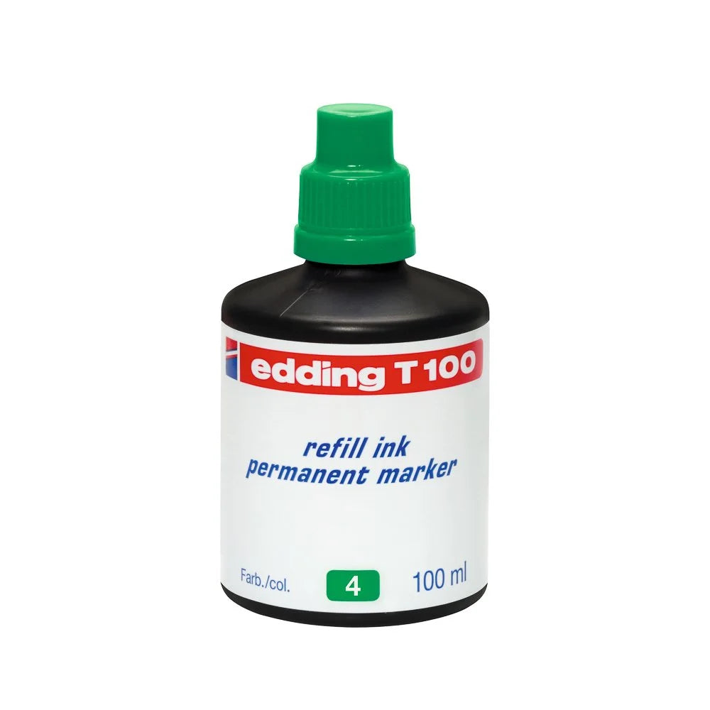 Tinta Permanente Edding T-100 Verde 100ml