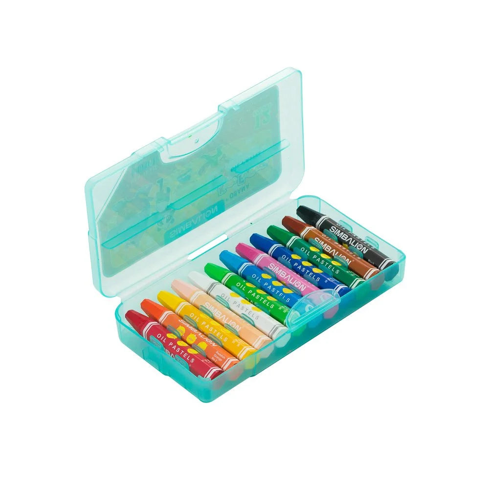 Crayon Pastel Simbalion 12HPH Graso Oil 12 Colores