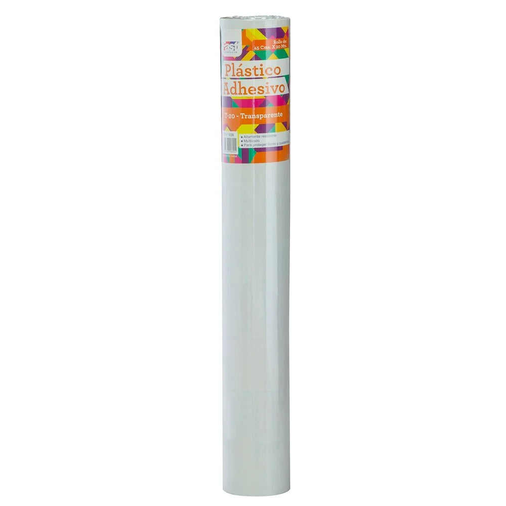 Plástico Adhesivo Fast Contac 45x 20mt Transparente