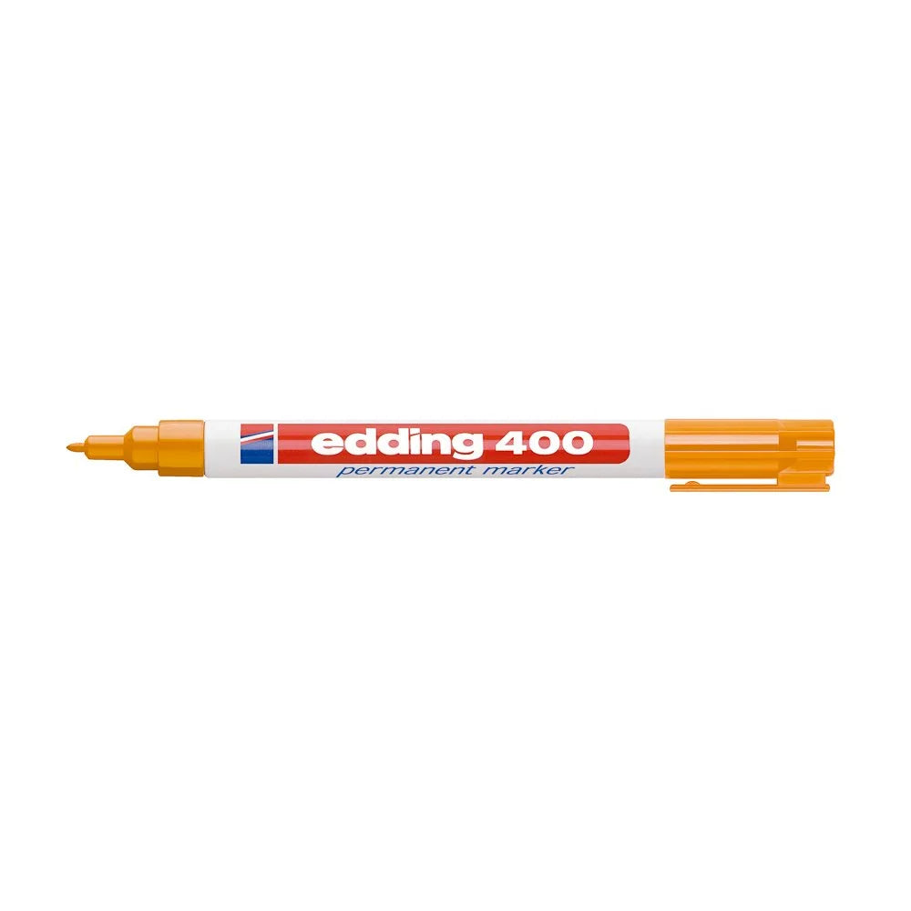 Marcador Permanente Edding 400 Punta Fina Anaranjado
