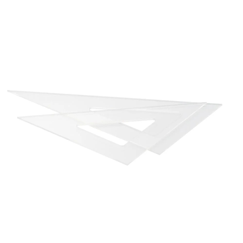 Escuadra Acrilica Fast EP25B Con Bisel 25cm 2pcs