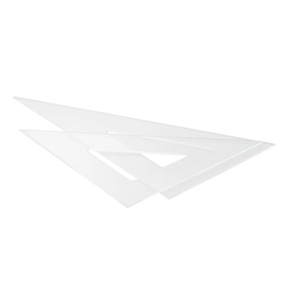 Escuadra Acrilica Fast EP30B Con Bisel 30cm 2pcs