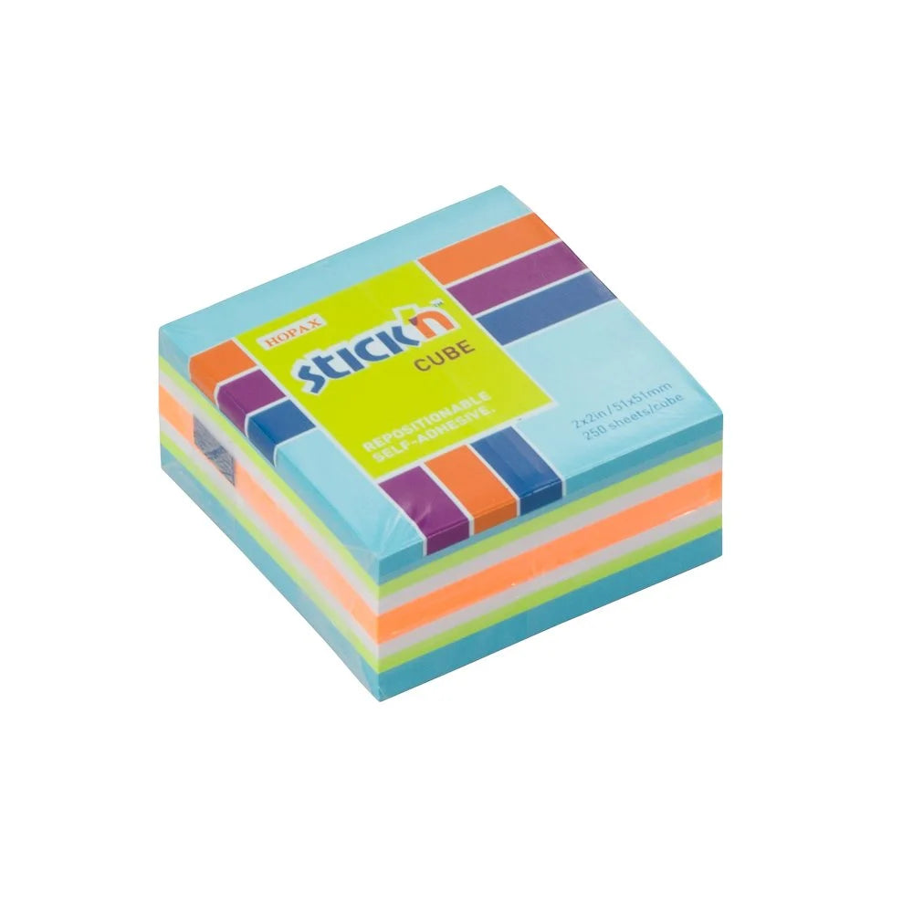 Notas Adhesivas 2x2 Cubo 250H Celeste Pastel Stickn 21535