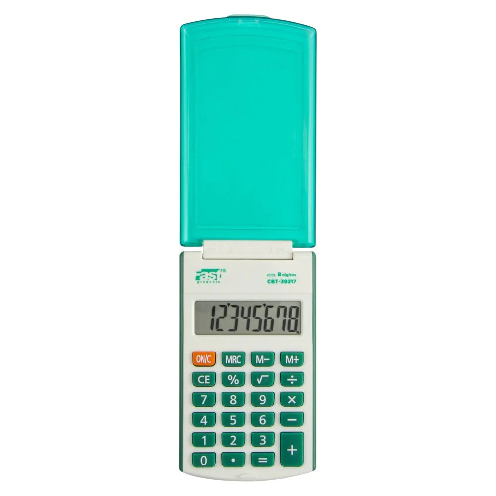 CALCULADORA DE BOLSILLO FAST CBT-39217 8 DIGITOS VERDE