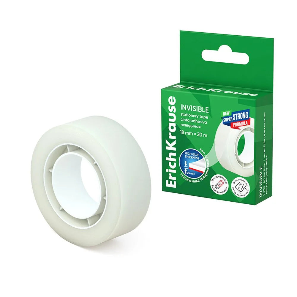 Cinta Adhesiva /Tape Erich Krause 40199 Invisible 18MMX20M