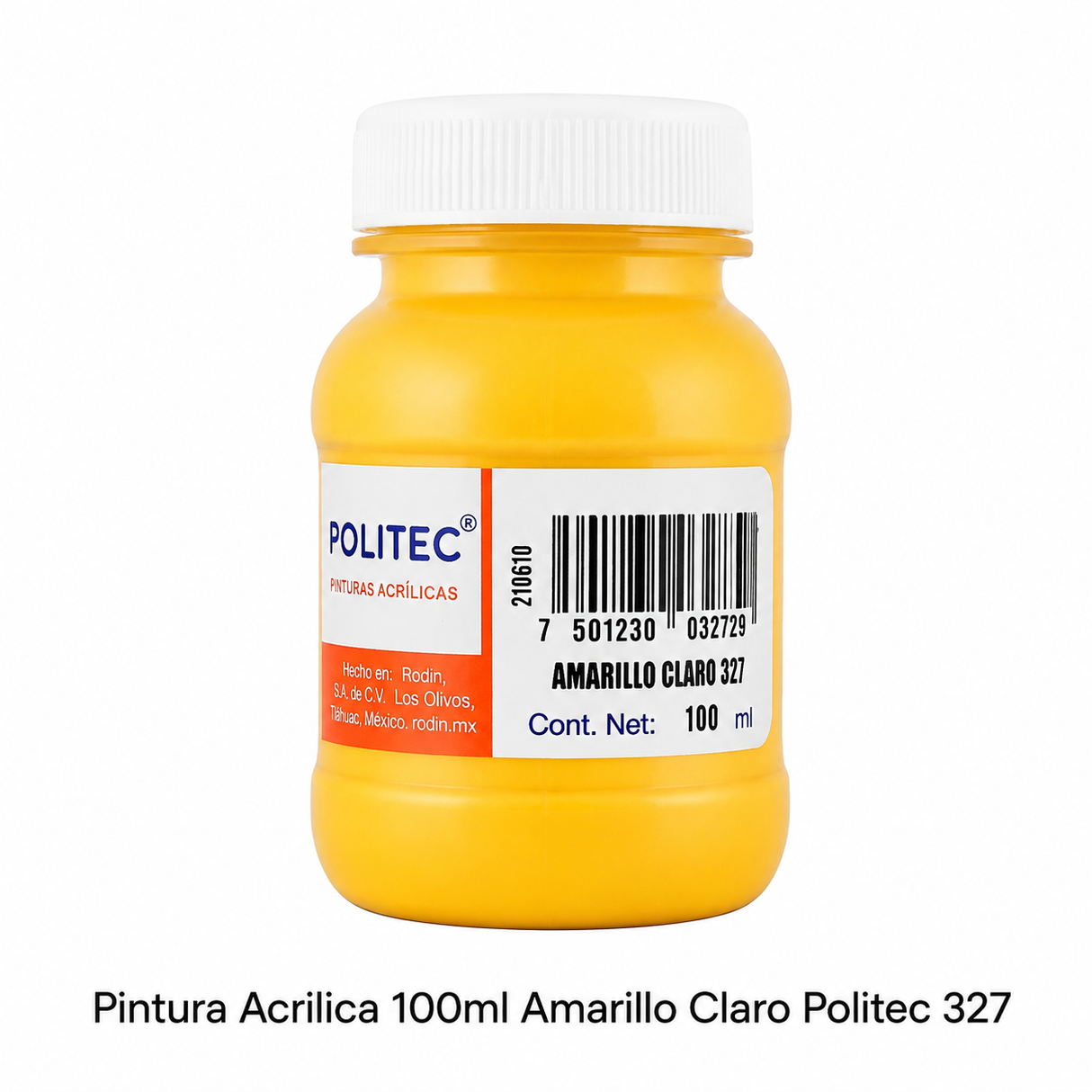Pintura Acrilica 100ml Amarillo Claro Politec 327