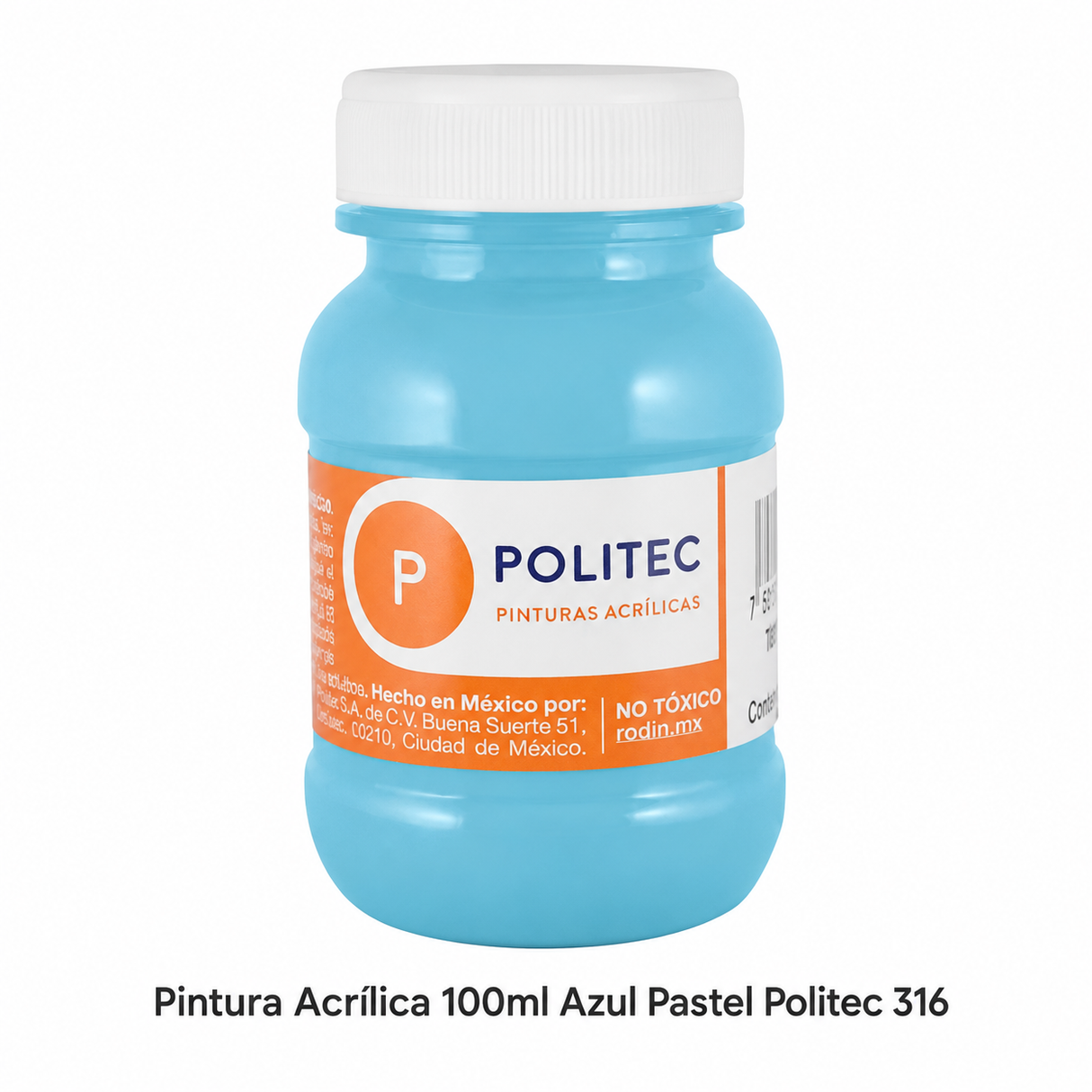 Pintura Acrilica 100ml Azul Pastel Politec 316