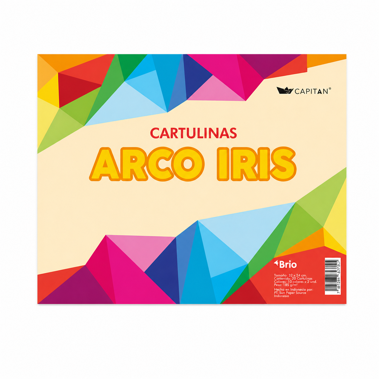 Block Arcoiris Liso 20H Carta Capitan Mis Pasitos