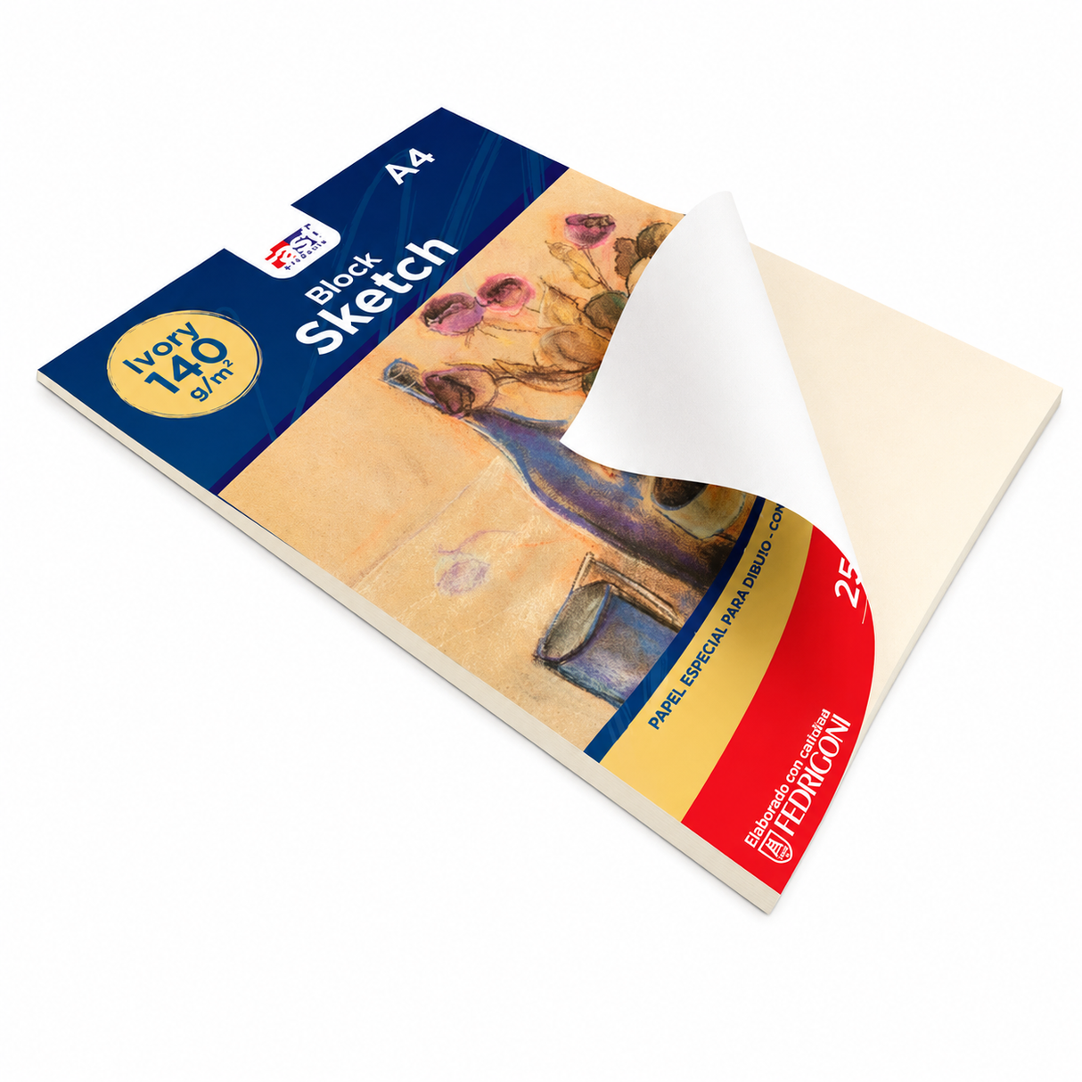 Block Sketch 140g A-4/Carta 25H Ivory Fast
