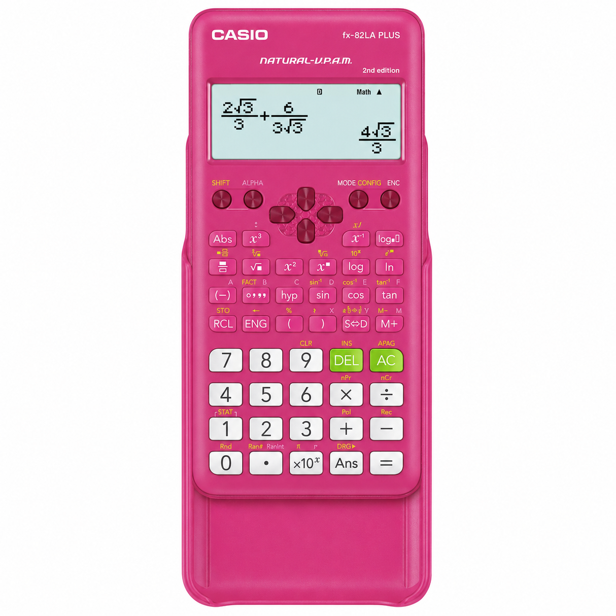 CALCULADORA CIENTIFICA CASIO FX-82LA PLUS-2-PK 252F FUCSIA
