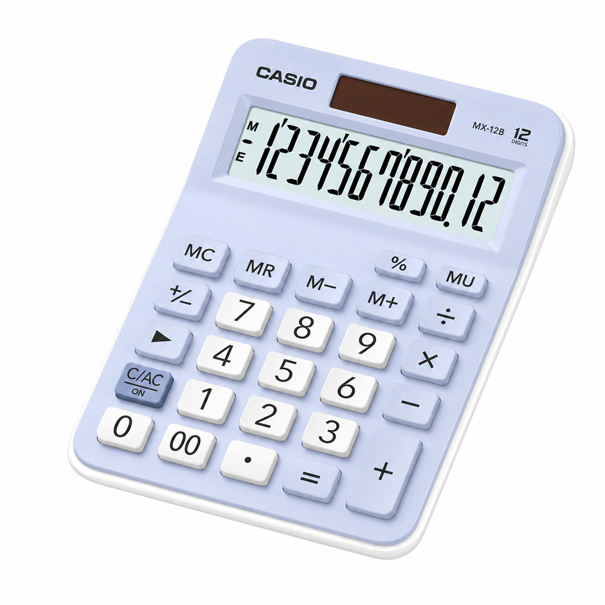 CALCULADORA CASIO MX-12B-LB 12 DIGITOS CELESTE