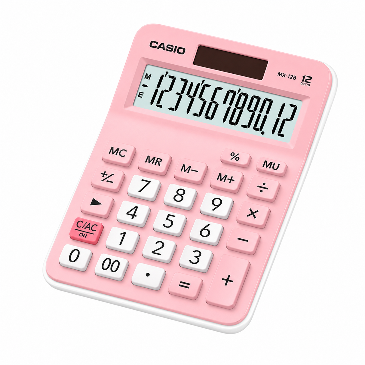 CALCULADORA CASIO MX-12B-PK 12 DIGITOS ROSADO