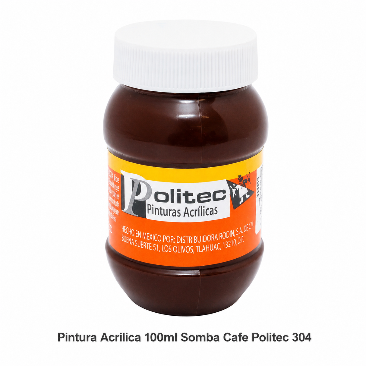 Pintura Acrilica 100ml Somba Cafe Politec 304
