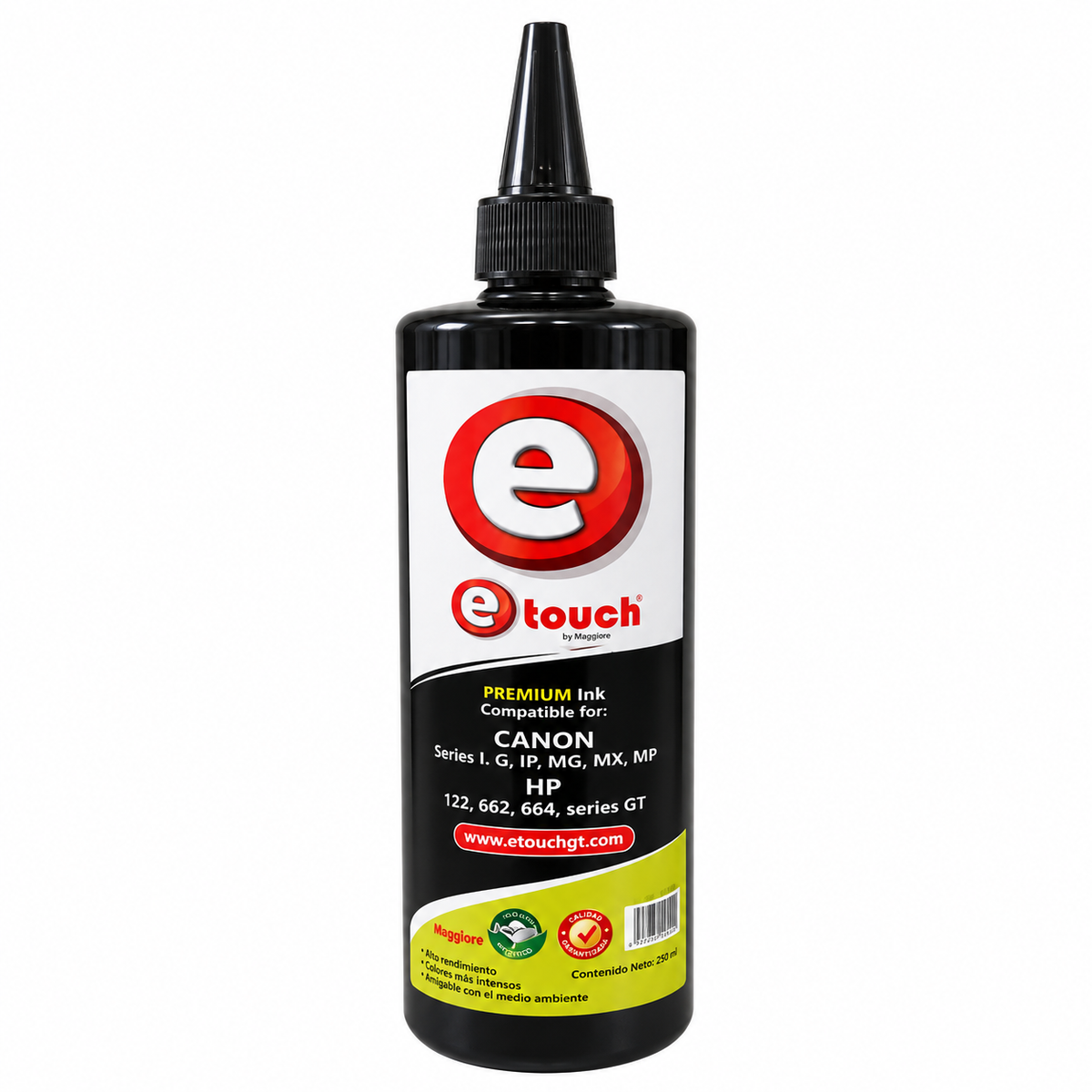 Tinta Para Impresora Universal etouch 500ml Canon / HP/ Epson Negro