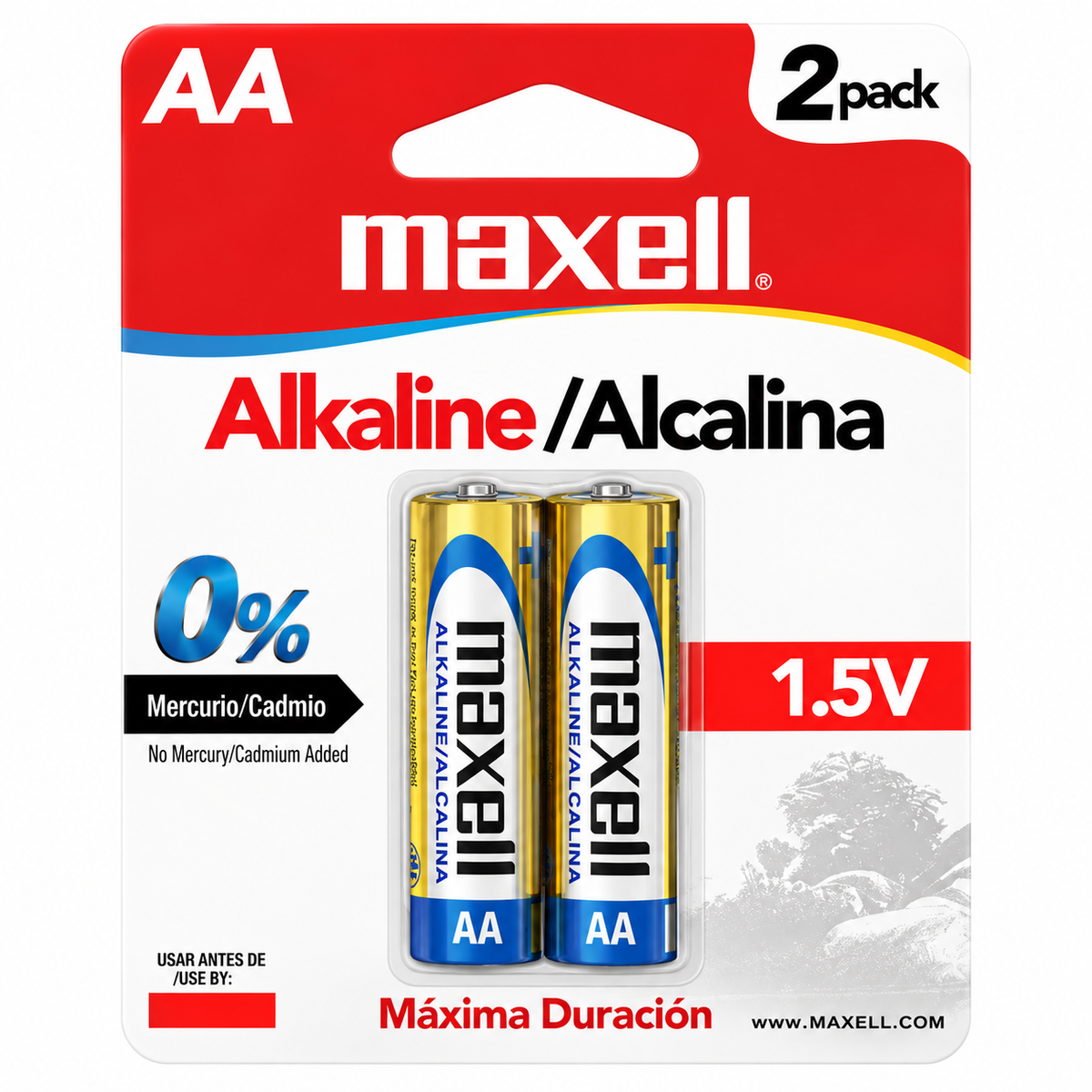 BATERIAS ALCALINA MAXELL LR 06 AA BLISTER 2 PILAS