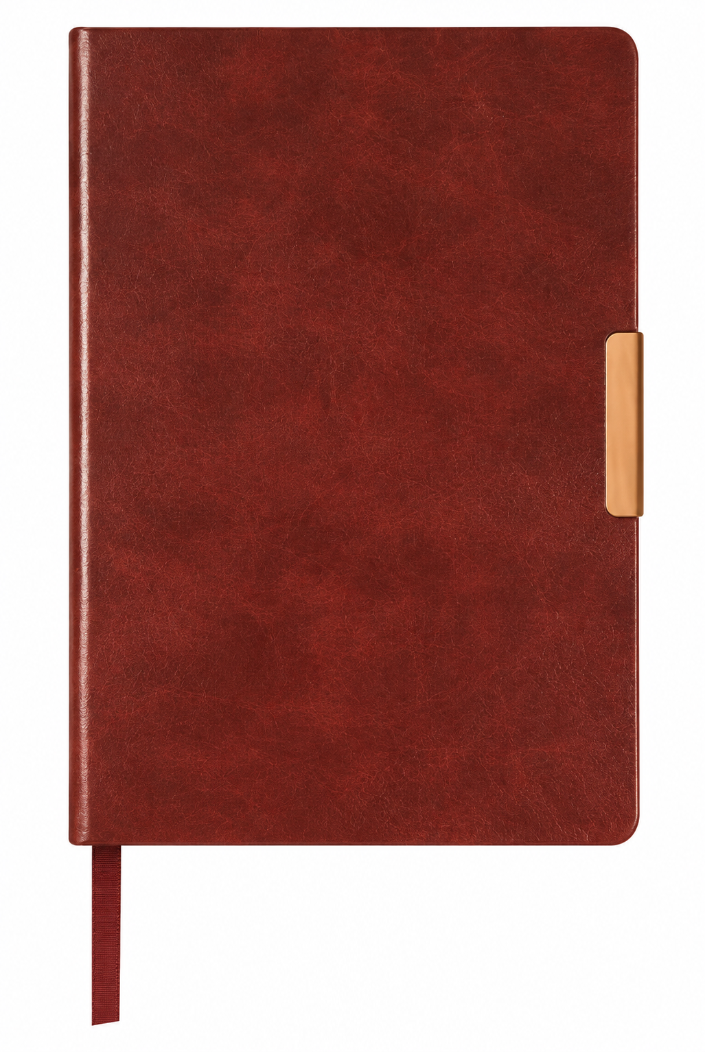 Libreta KOLM Cubierta con Clip Metálico 14.8 x 21.6 cm 80 Hojas Rayada V Tinto( Promocional )