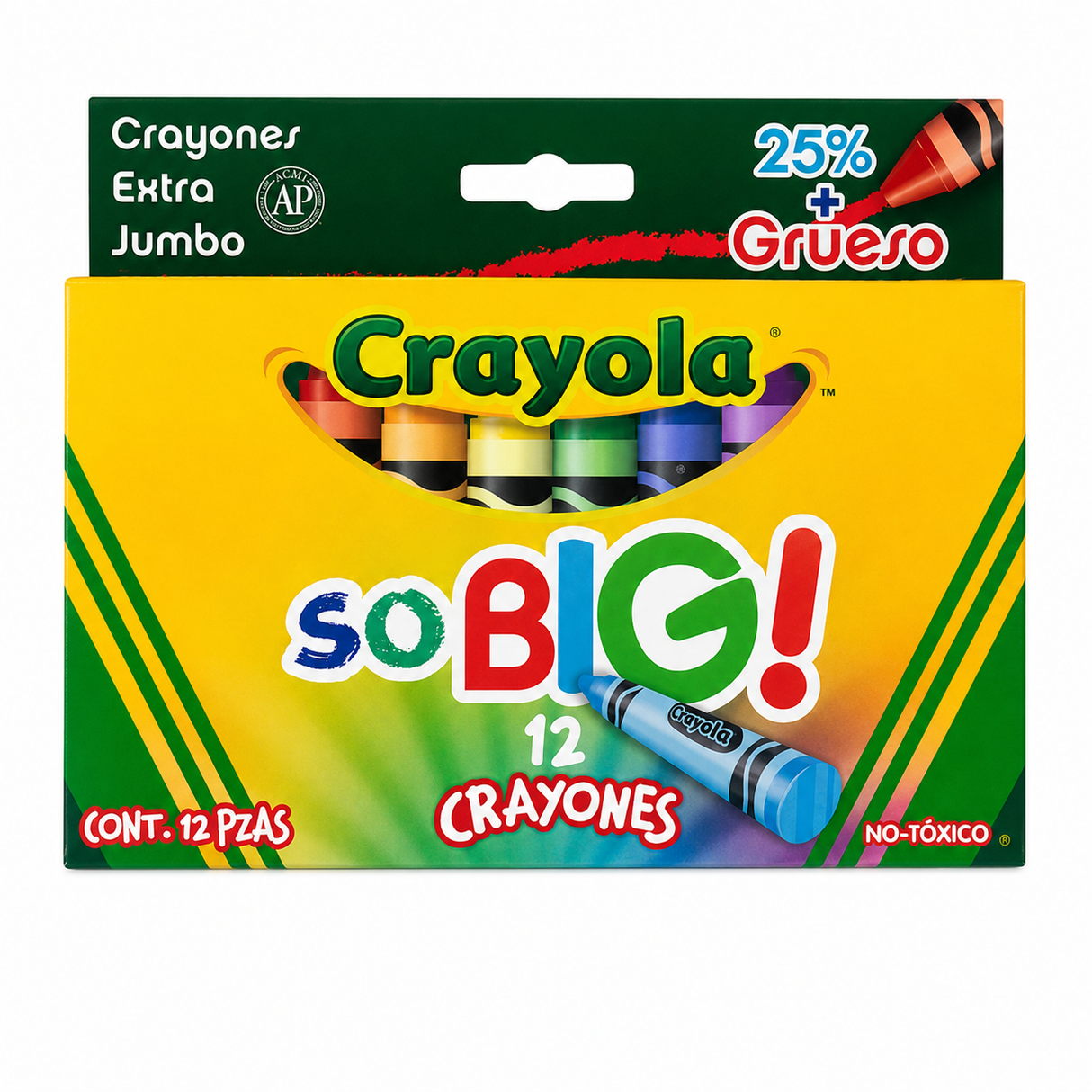 Crayones de Cera Crayola Extra Jumbo So Big – 12 Colores