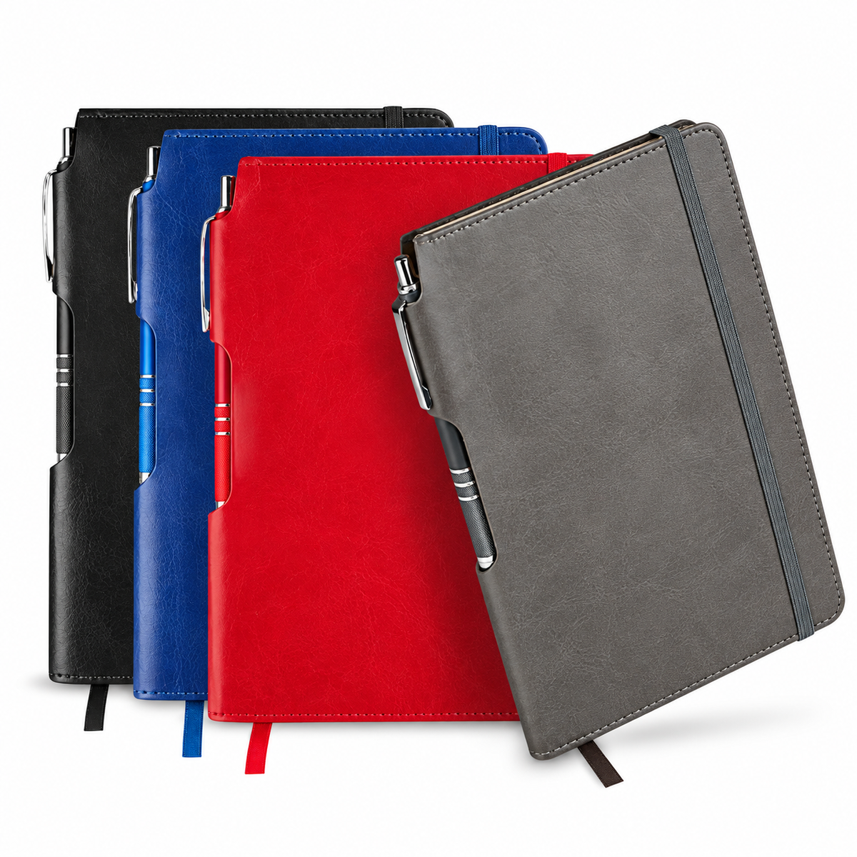 Libreta KENYA 80 Hojas Raya 14 x 20.7 cm Rojo ( Promocional )