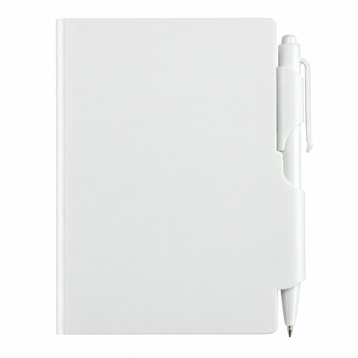 LIBRETA / BLOCK DE NOTAS CON BOLÍGRAFO BLANCO ( Promocional )