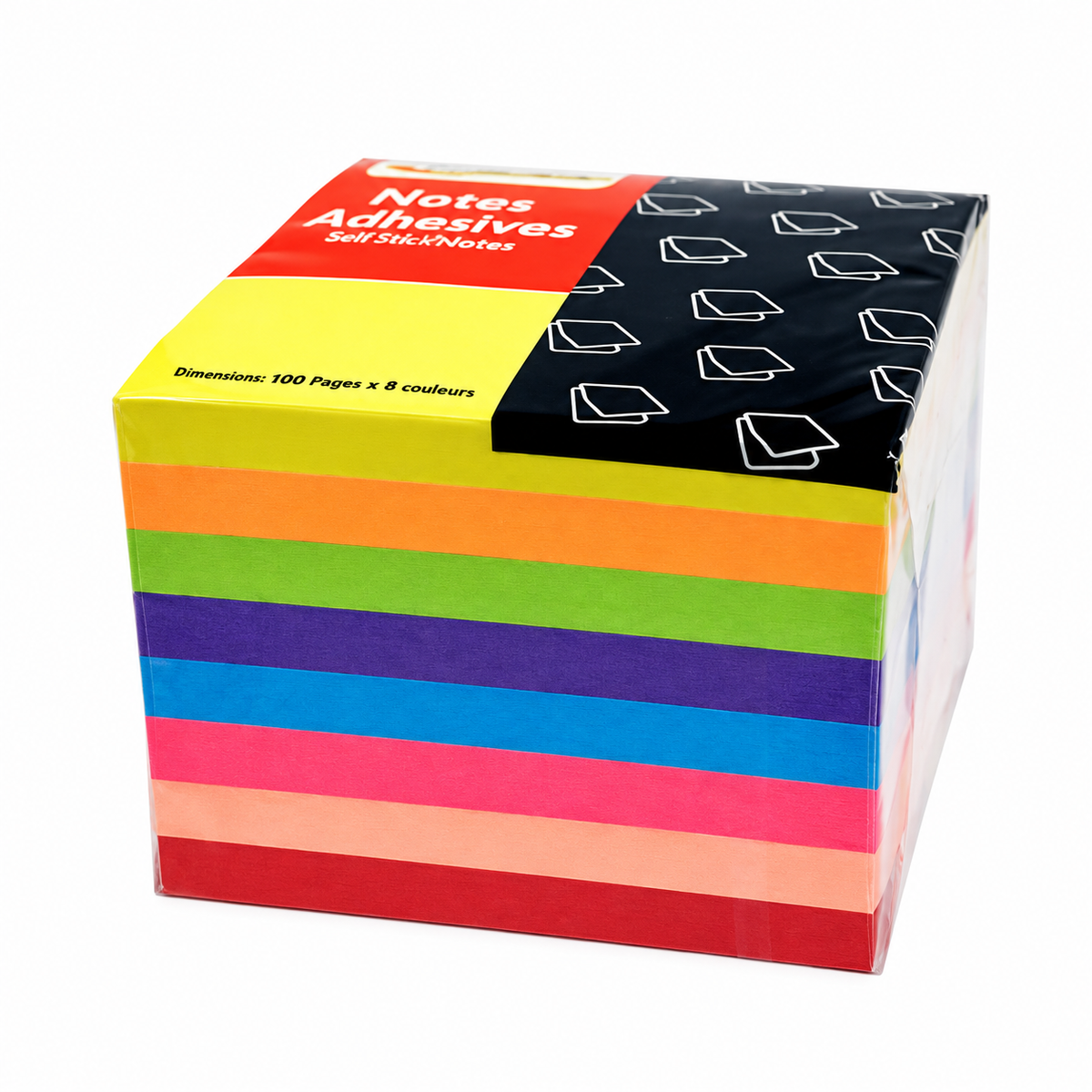 Notas Adhesivas 2x2 Cubo 400H Neon Precision