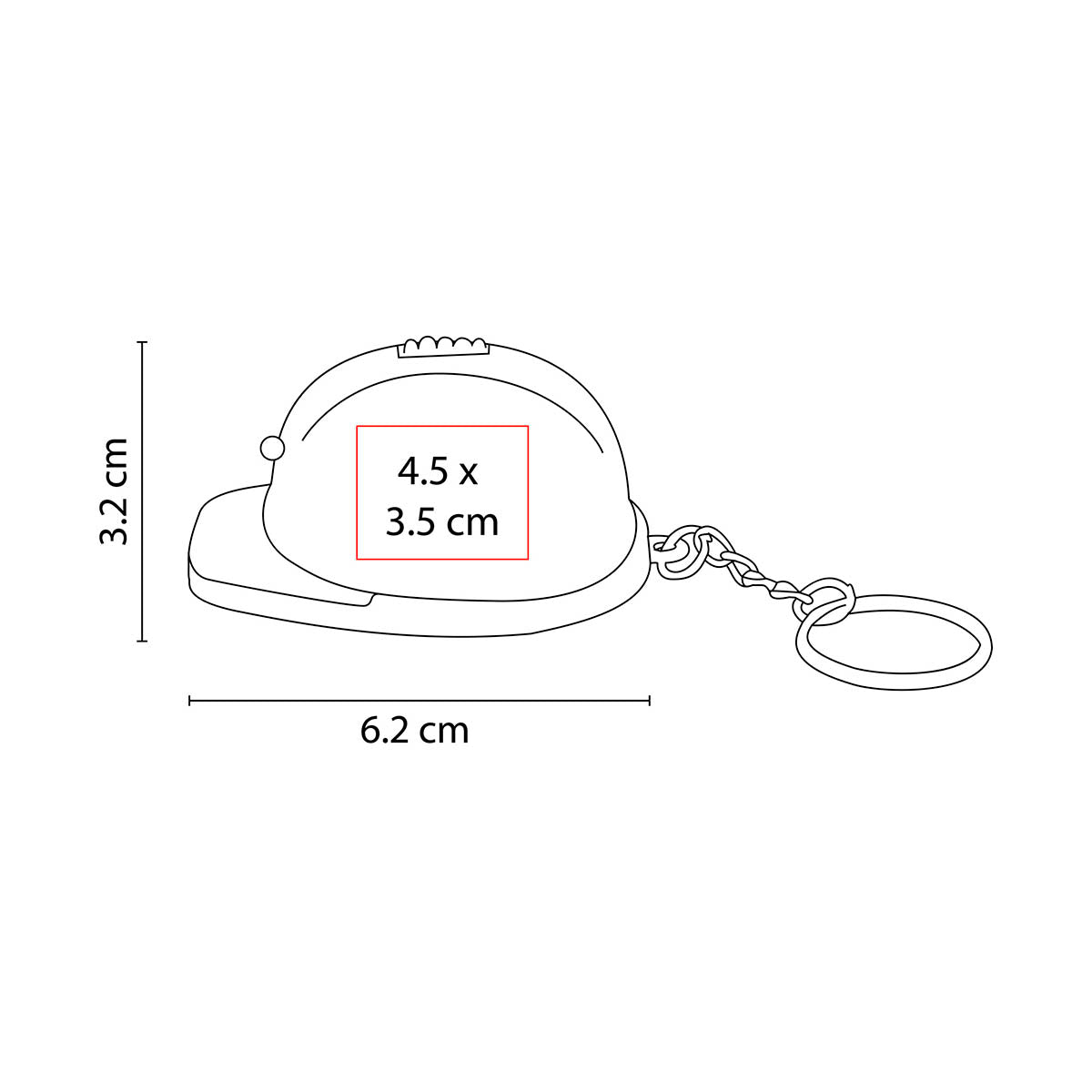 Llavero Destapador con Luz ARÁN Rojo