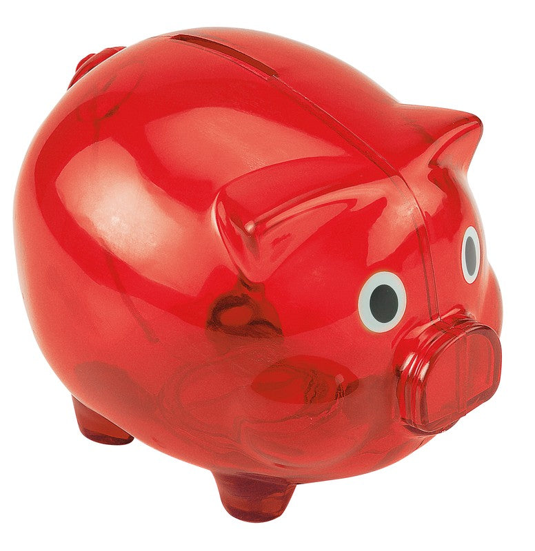 Alcancía Puerquito Rojo