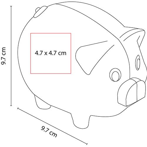 Alcancía de Puerquito Blanco