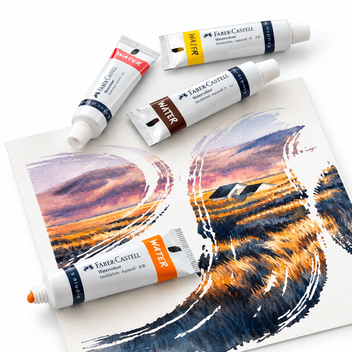 Acuarela Faber Castell 169612 Tubo 12c Profesional Creative Studio