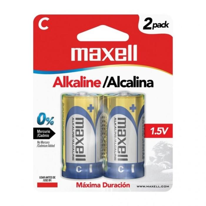 BATERIA ALCALINA TIPO C 2PK MAXELL LR-14