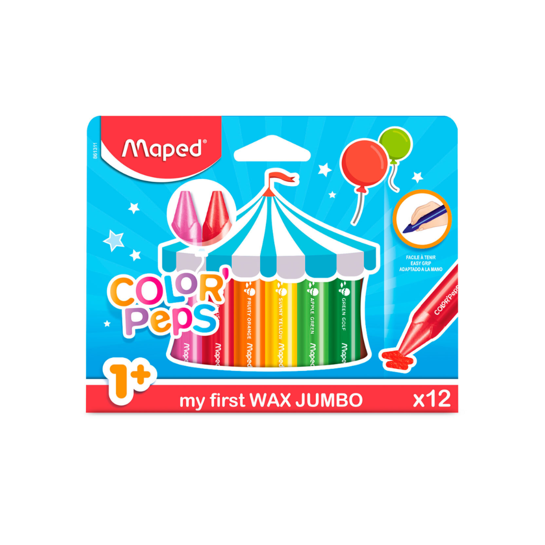 Crayón Cera 12c Jumbo Max Jumbo Maped
