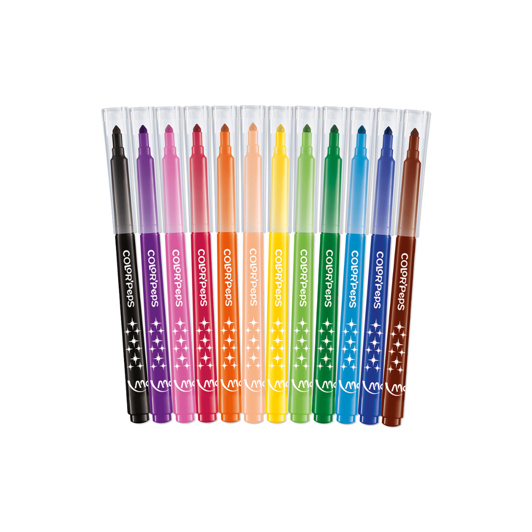 Marcador Estuche 12c Long Life Fino Maped