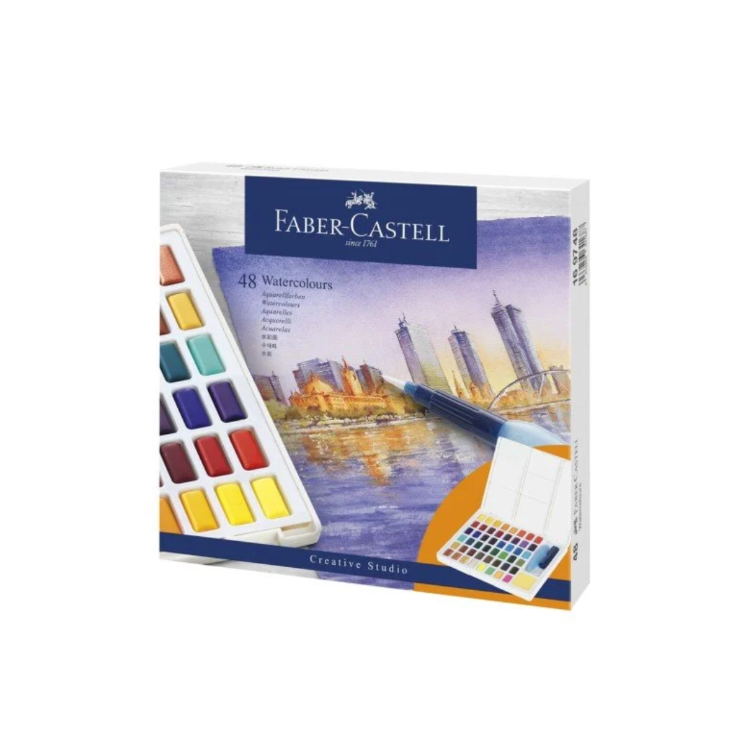 Acuarela Faber Castell profesional 169748 48 colores