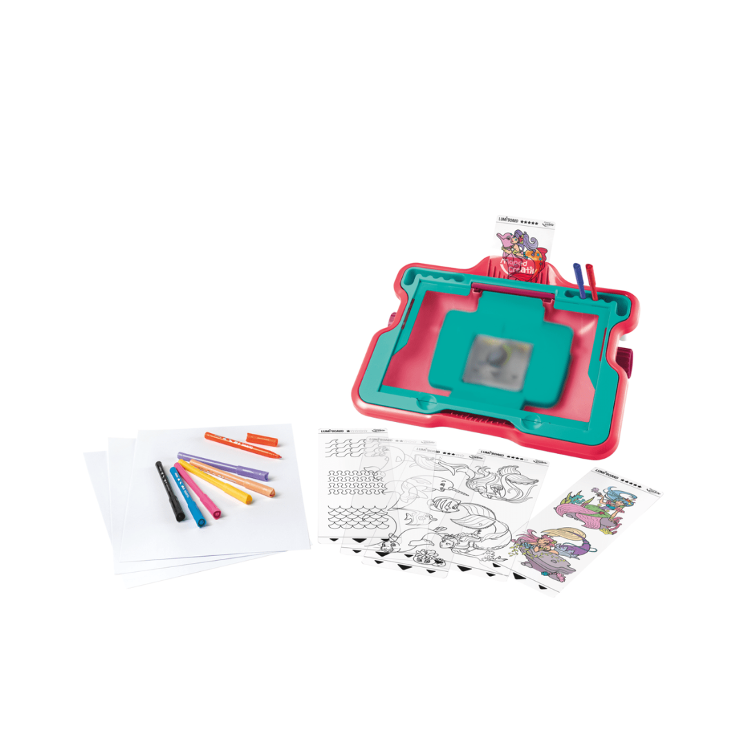 Juego Educativo Lumini Board Sirenas Maquina P/Dibujar Maped