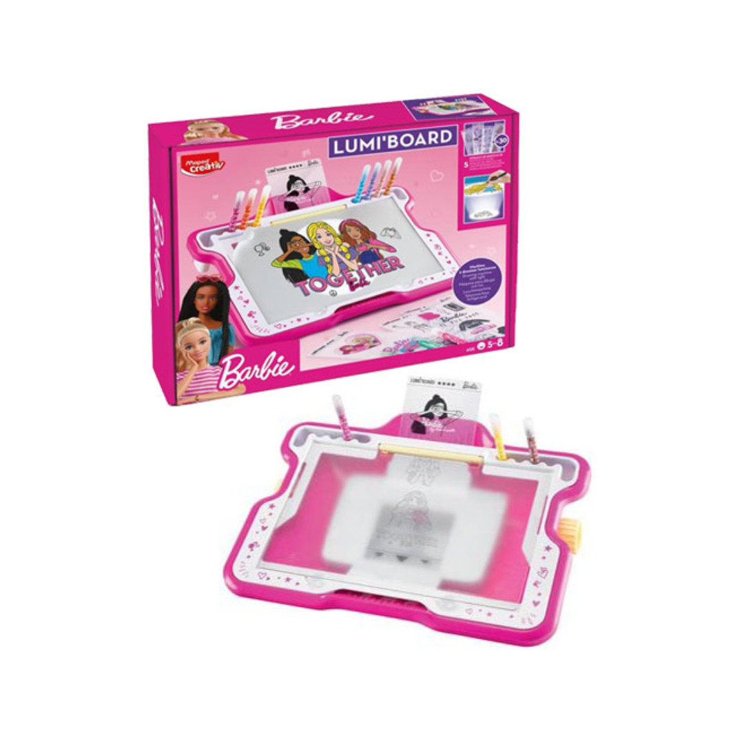 Pizarra para Dibujar con Luz Barbie Lumi'board Maped