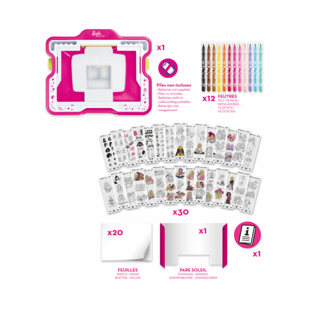 Pizarra para Dibujar con Luz Barbie Lumi'board Maped