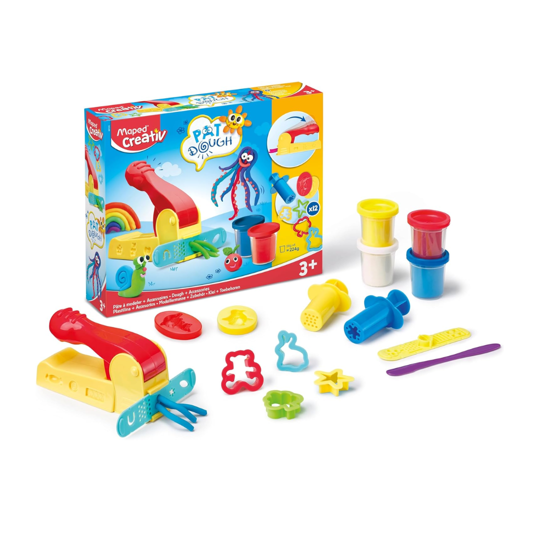 Plasticina y Moldes Estuche Creativ Pat Dough Maped