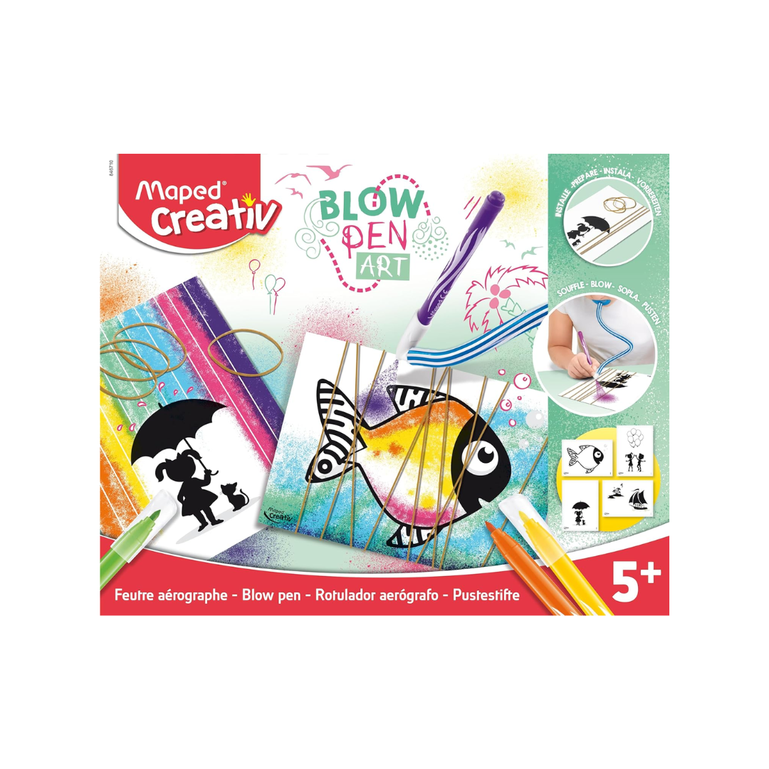 Juego Educativo Creativ Blow Pen Art Maped