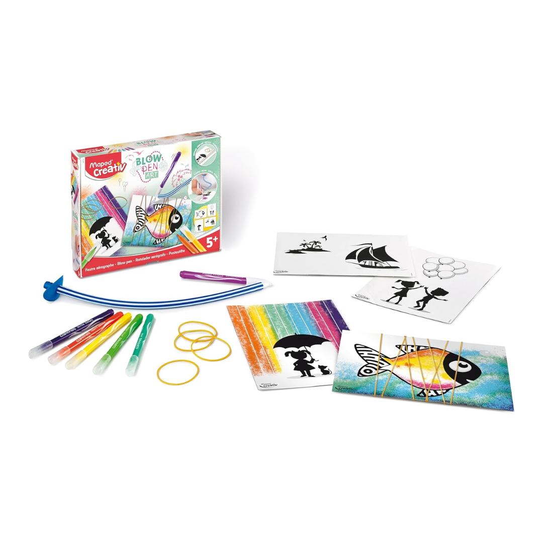 Juego Educativo Creativ Blow Pen Art Maped