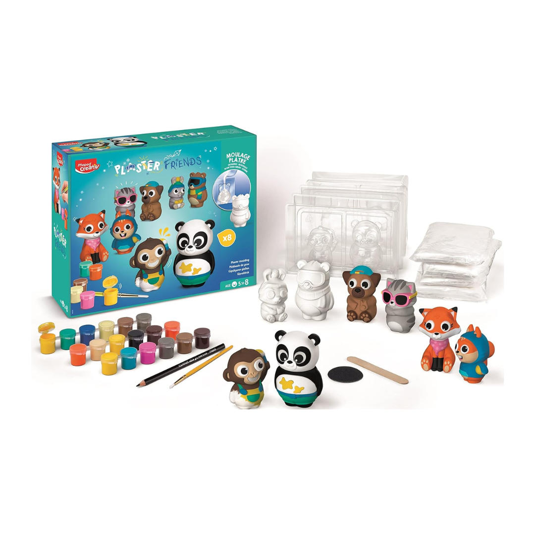 Juego Educativo Plaster Friend Moldes P/Yeso Miniaturas Maped