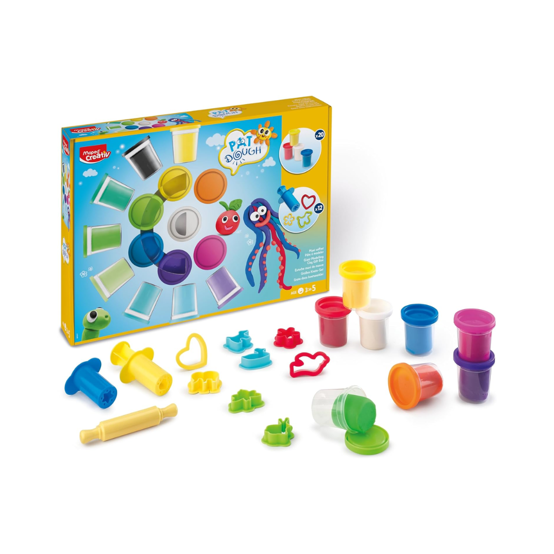 Plasticina y Moldes Estuche Creativ Pat Dough Maped