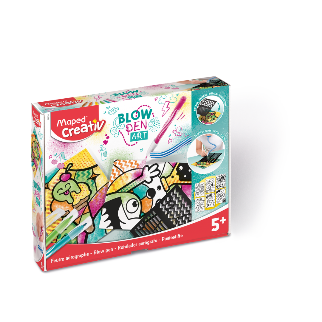 Juego Educativo Creativ Blow Pen Art Maped