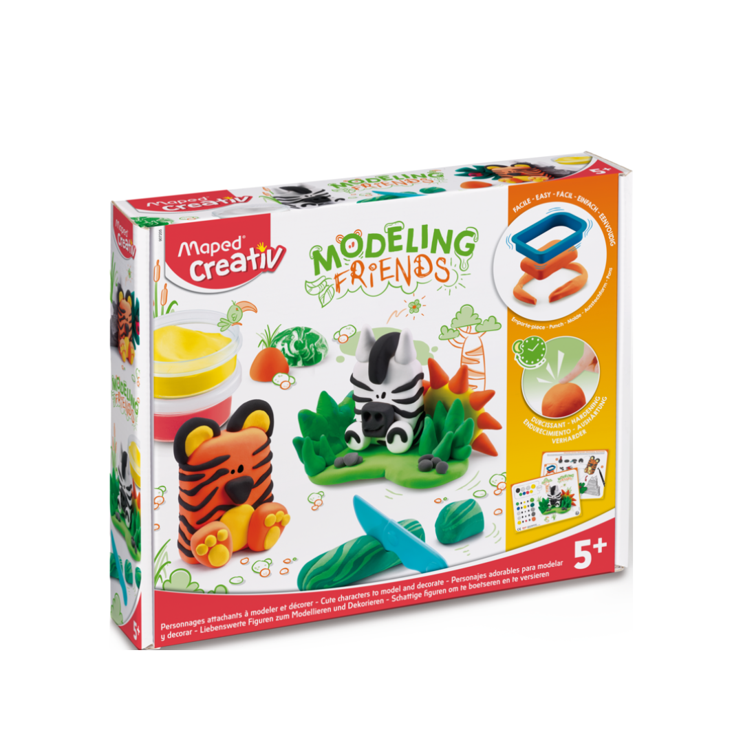 Masa Moldeable Modeling Friends Tigre - Zebra Maped