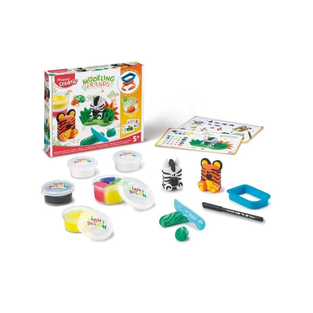 Masa Moldeable Modeling Friends Tigre - Zebra Maped